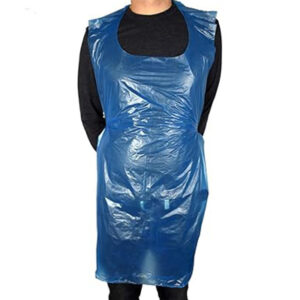 Blue Disposable Polythene Aprons- Flat Pack 100