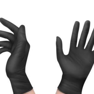 Powder Free Black Nitrile Gloves- 200 pcs/ box